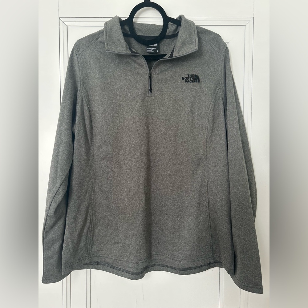 The North Face Tech Glacier Quarter Zip, Heather grey size xl
